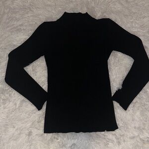 SHEIN Classic Black Long Sleeve Top